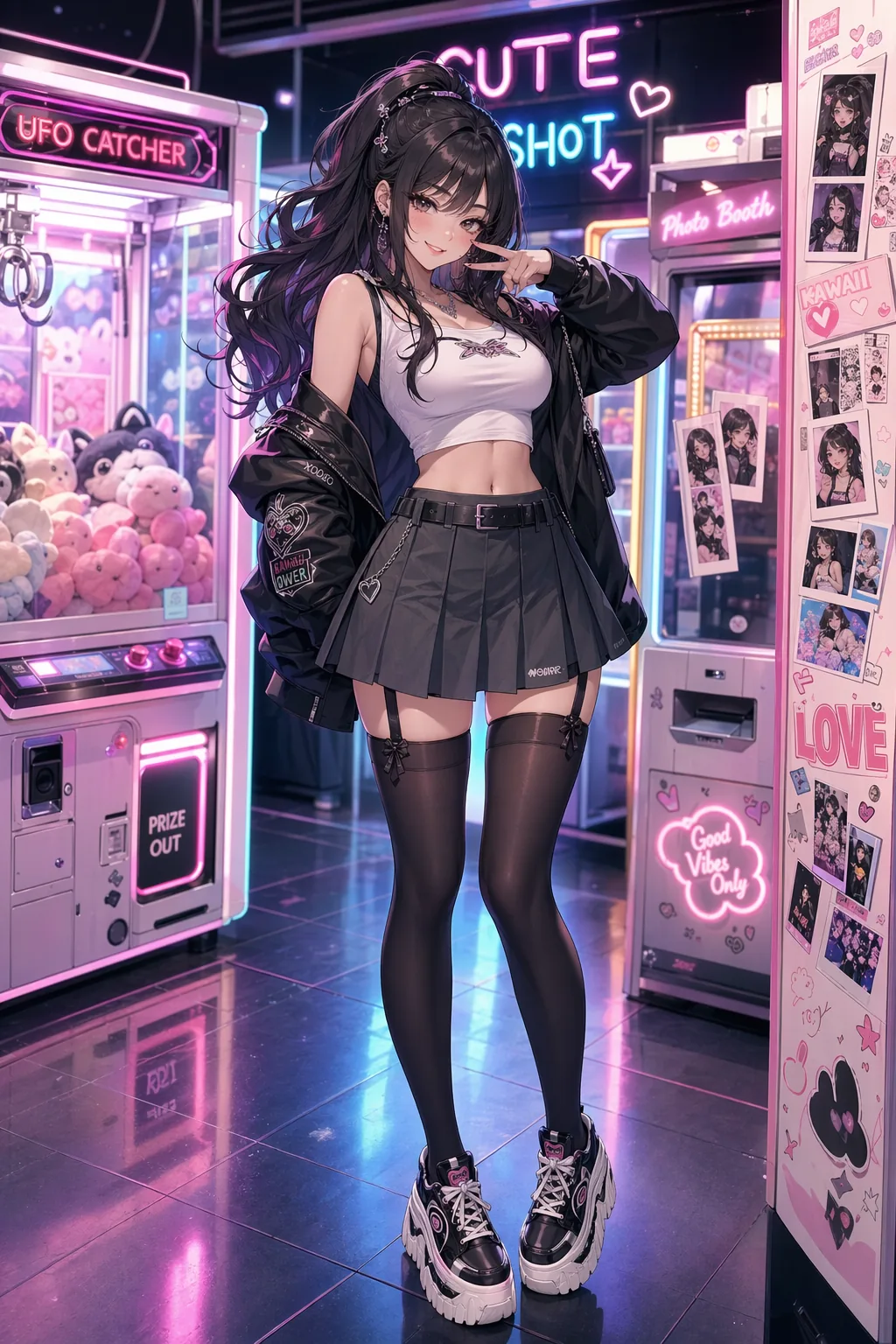 anime arcade stockings fashion