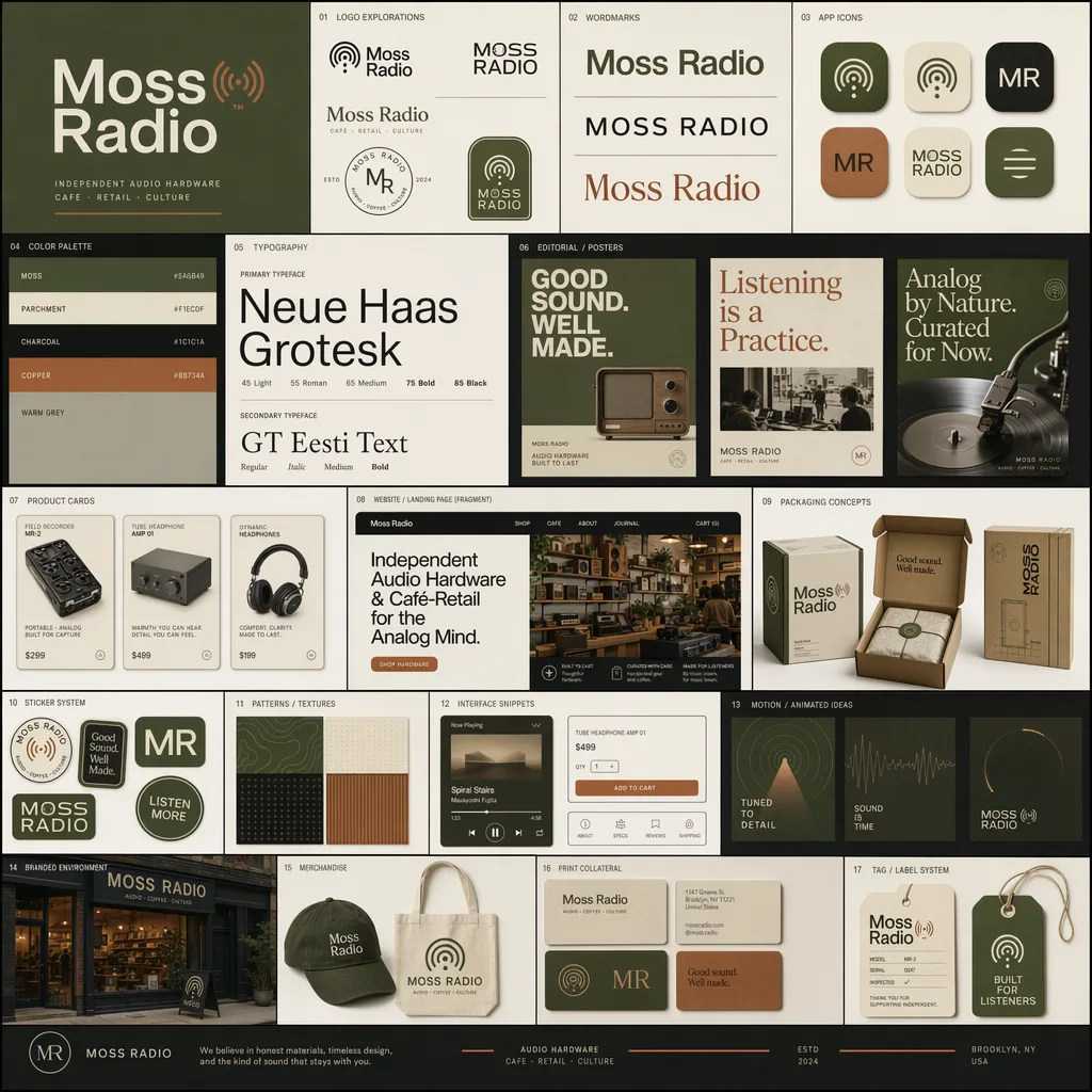 brand identity moss radio