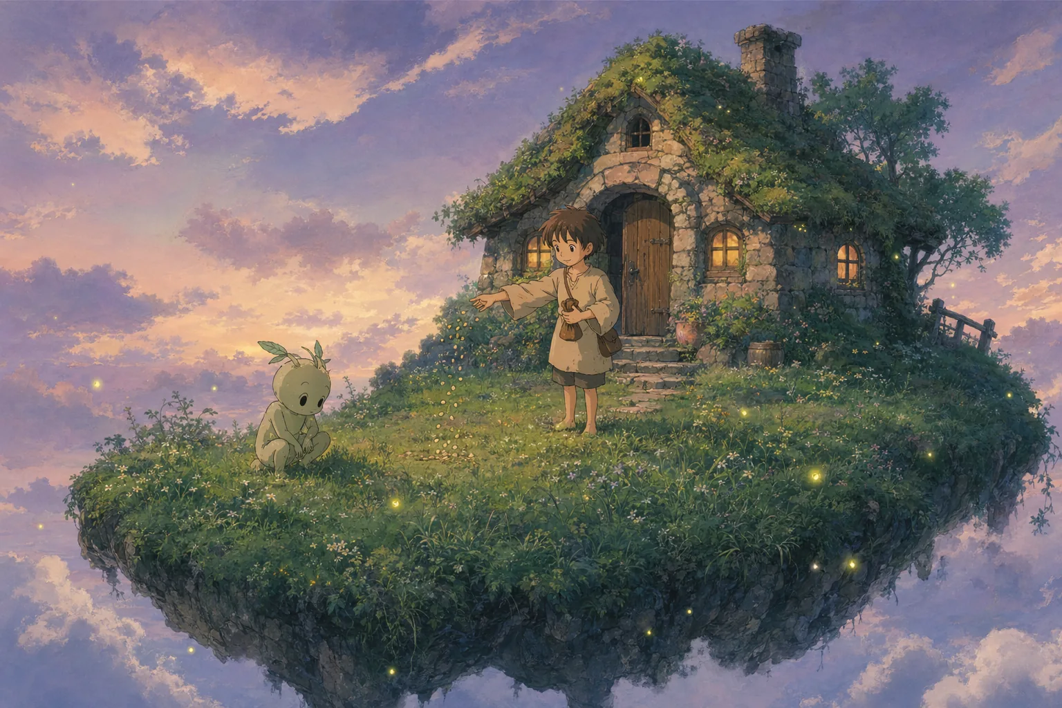 miyazaki floating island garden