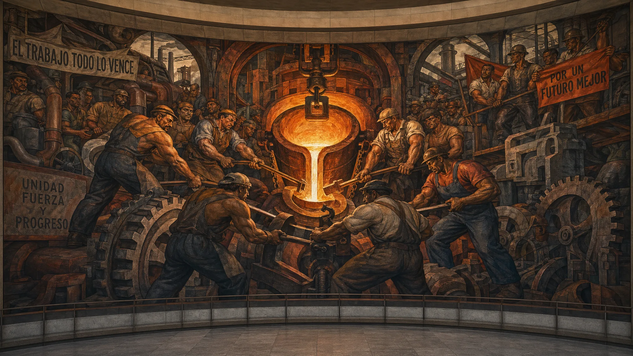 rivera social industrial mural