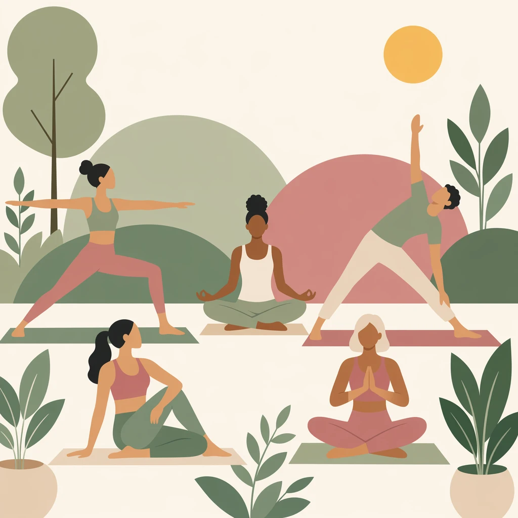 flat design editorial wellness