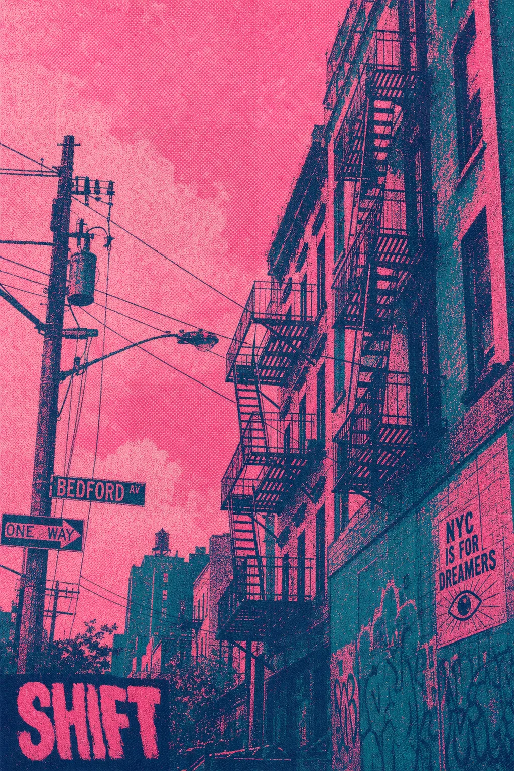 risograph urban landscape