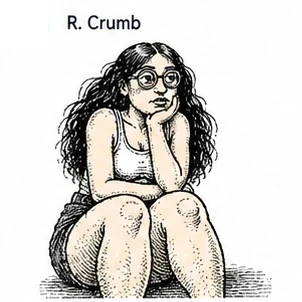 Underground Crosshatched Grotesque Cartoon