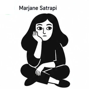High-Contrast Black-White Memoir Cartoon