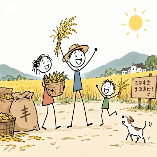 Hand-Drawn Stick Figure Cartoon