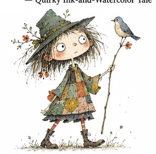 Quirky Ink-and-Watercolor Tale