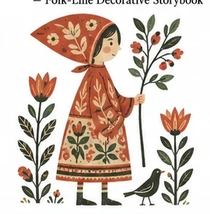 Folk-Line Decorative Storybook