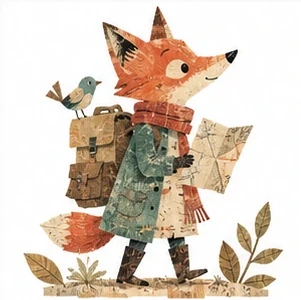 Layered Vintage Storybook Collage