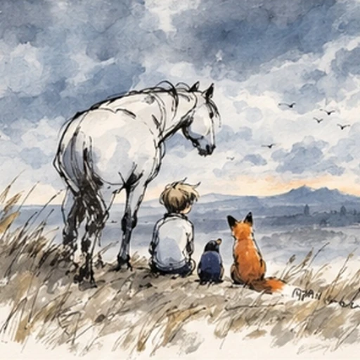 Charlie Mackesy Expressive Ink & Watercolor Storybook