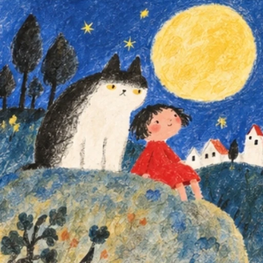 Yoko Sano Whimsical Crayon & Watercolor Storybook
