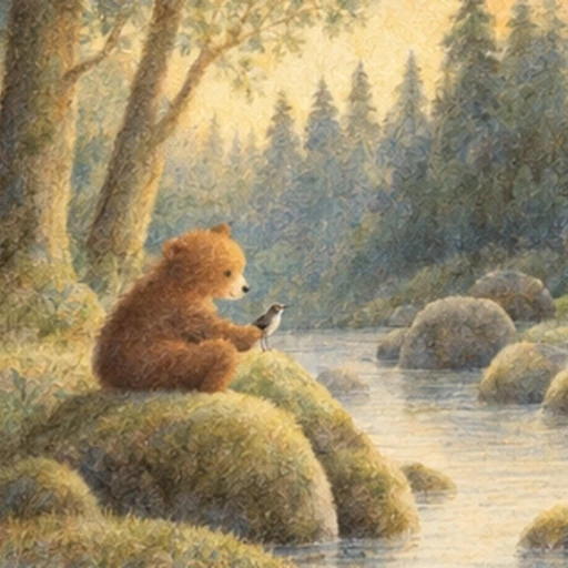 Michael Grejniec Textured Paper Watercolor Storybook