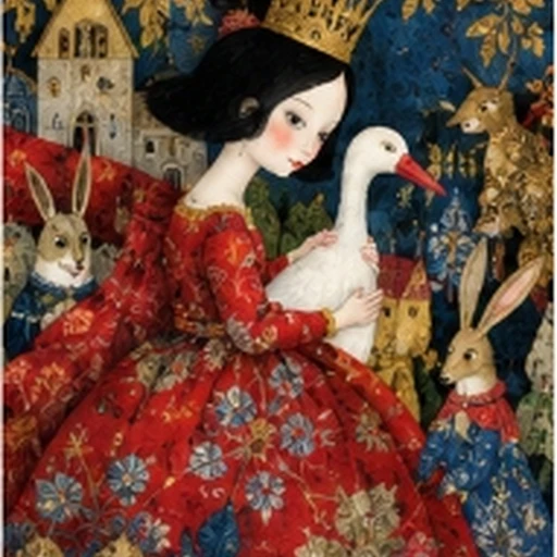 Carll Cneut Ornate Flemish Baroque Gouache Storybook
