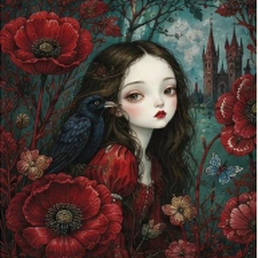 Benjamin Lacombe Gothic Romantic Gouache Storybook