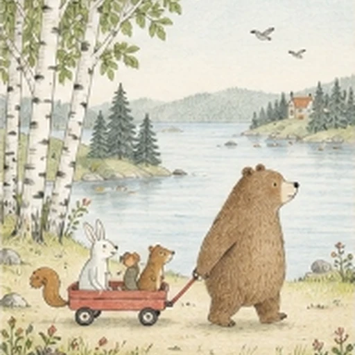 Marianne Dubuc Gentle Forest Animal Watercolor Storybook