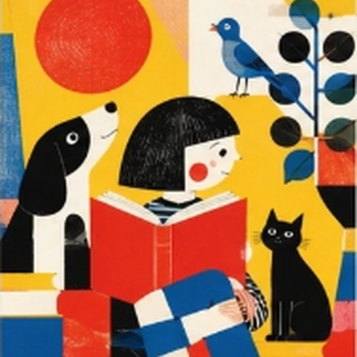 Catarina Sobral Bold Geometric Midcentury Graphic Storybook