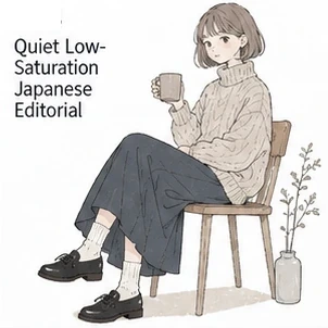 Quiet Low-Saturation Japanese Editorial