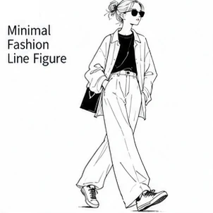 Minimal Fashion Line Figure