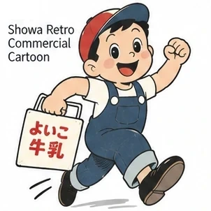 Showa Retro Commercial Cartoon