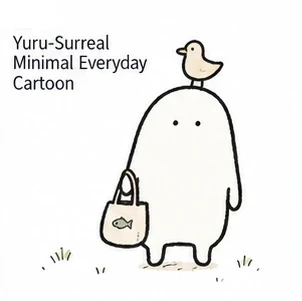 Yuru-Surreal Minimal Everyday Cartoon