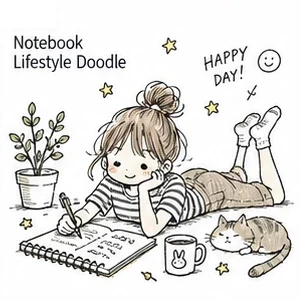 Notebook Lifestyle Doodle