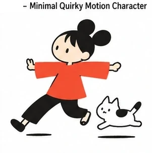 Minimal Quirky Motion Character