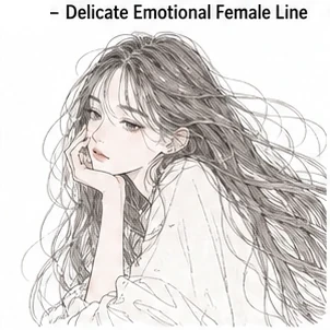 Delicate Emotional Female Line