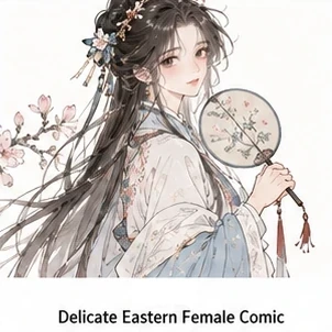 Delicate Eastern Female Comic