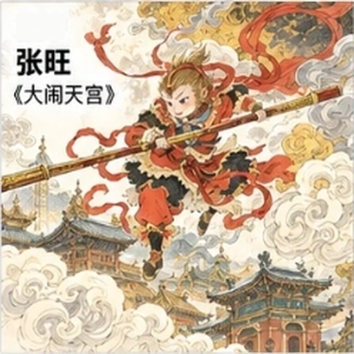 Digital Chinese Gongbi Fantasy