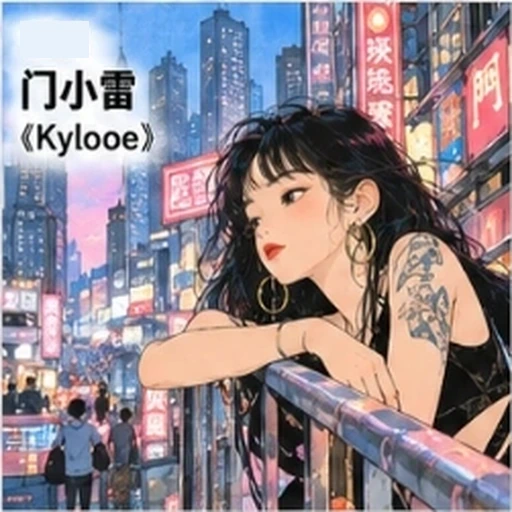 Hong Kong Urban Female Comic Illustration