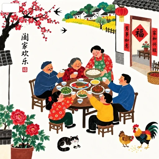 Chinese Farmers Painting