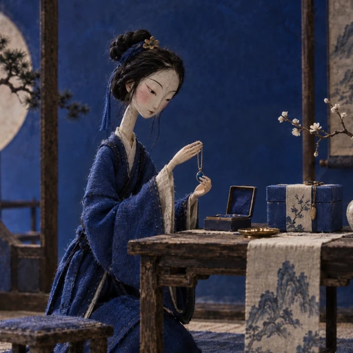 Vintage Chinese Handmade Puppet Stop-Motion Animation