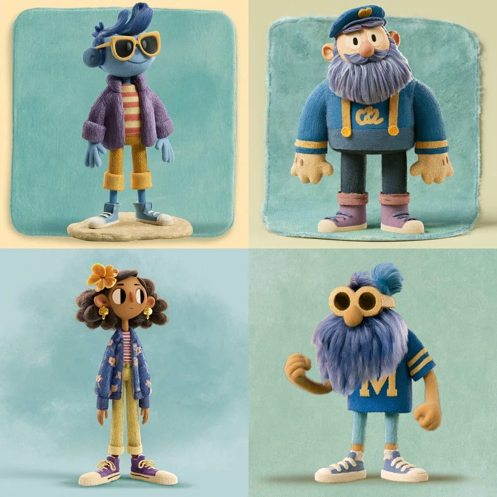 Tactile Felt & Knitted 3D Puppet