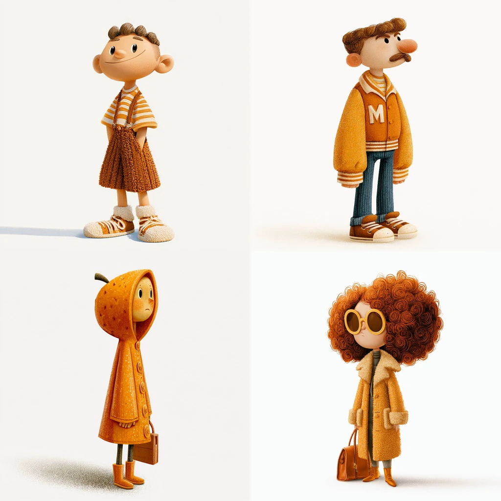 Retro 70s Tactile Wool & Clay Stop-Motion Puppet