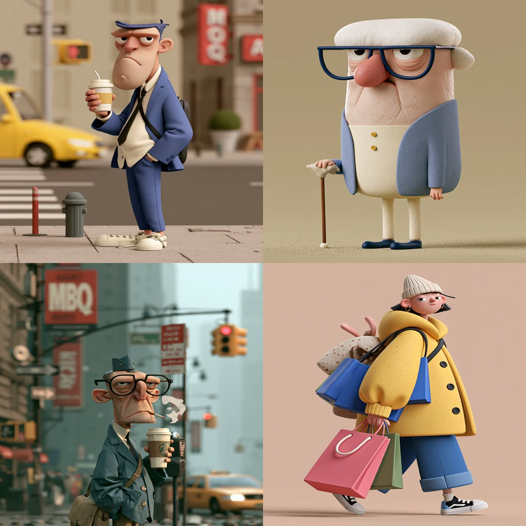 Deadpan Stylized 3D Urban Character