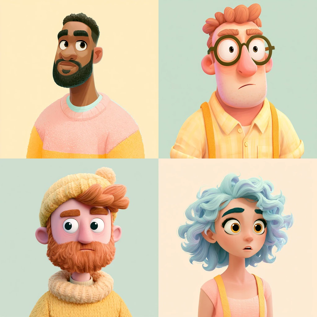 Stylized 3D Animation Feature Character