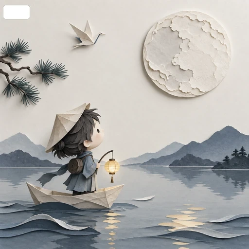 Paper Sculpture Illustration