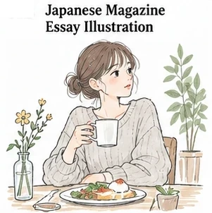 Japanese Magazine Essay Illustration