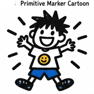 Primitive Marker Cartoon