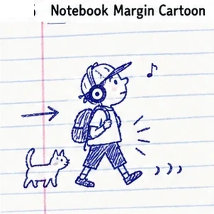 Notebook Margin Cartoon