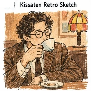 Kissaten Retro Sketch