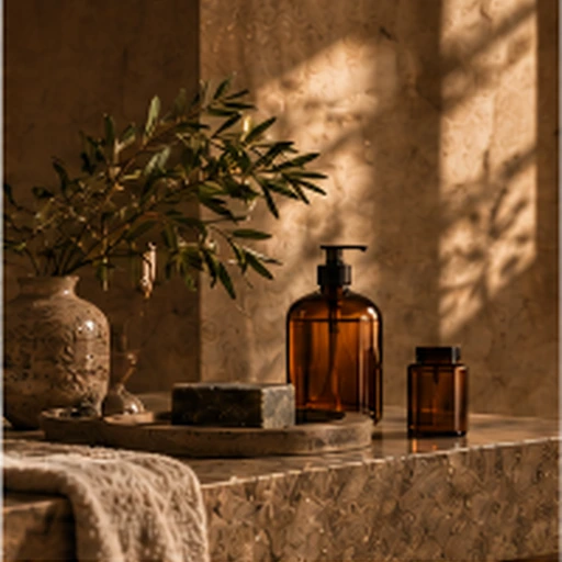 Aesop Earthy Terrazzo Minimalist Botanical Space Photography