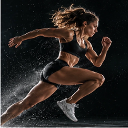 Nike Dynamic Athletic Action & Dramatic Contrast Photography