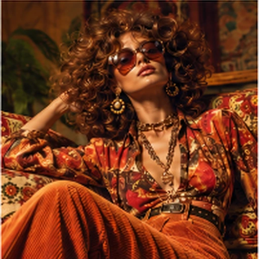 Gucci 1970s Vintage Glamour Cinematic Editorial Photography