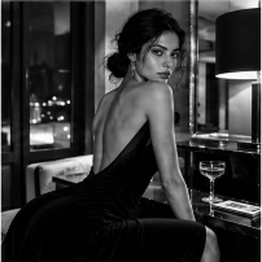 Helmut Newton High-Contrast Bold Monochrome Seductive Noir