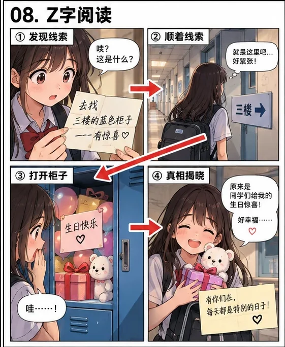 Z 字阅读