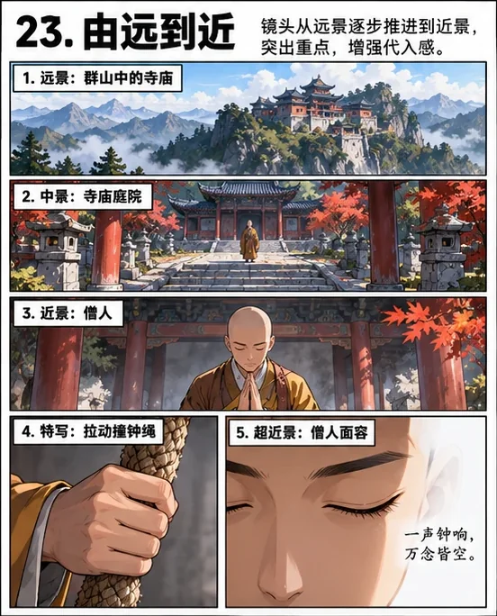 由远到近