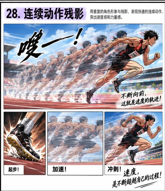 连续动作残影