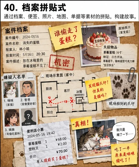 档案拼贴式