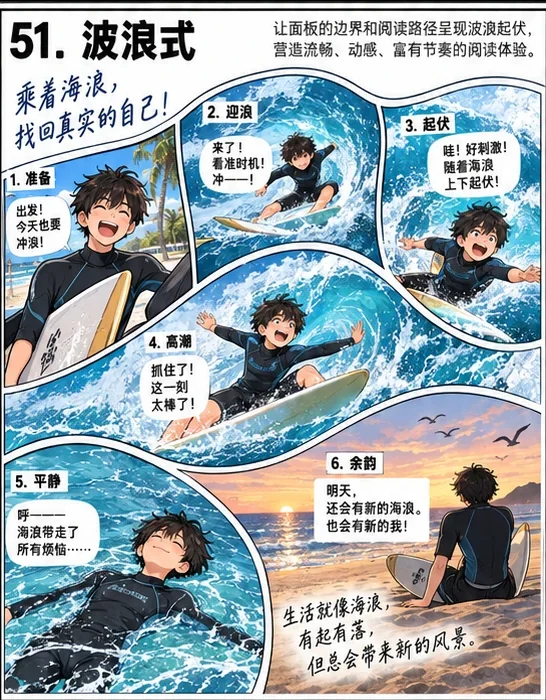 波浪式