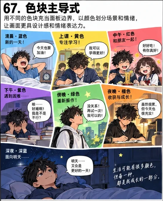 色块主导式